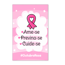 Painel Retangular 2.20x1.50 - Outubro Rosa - PAINEL E CORES
