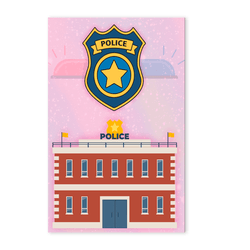 Painel Retangular 2.20x1.50 - Polícia - PAINEL E CORES
