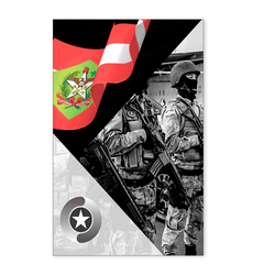 Painel Retangular 2.20x1.50 - Polícia - PAINEL E CORES