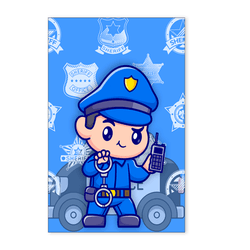 Painel Retangular 2.20x1.50 - Polícia - PAINEL E CORES