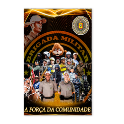 Painel Retangular 2.20x1.50 - Polícia - PAINEL E CORES
