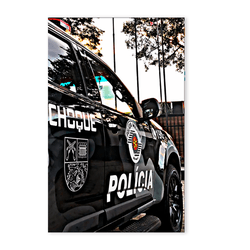 Painel Retangular 2.20x1.50 - Polícia - PAINEL E CORES