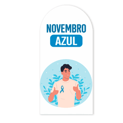 Painel Romano 2x1 - Novembro Azul - PAINEL E CORES