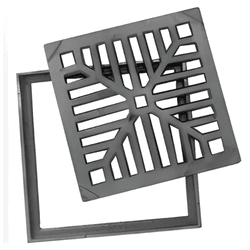 Ralo de Ferro Fundido com Caixilho 20x20 cm - 812 - Panelas Ferreira 