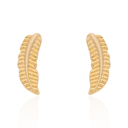 Brinco Ear Cuff Folha By Kumbayá Joias - JBR166100 - Kumbayá Joias