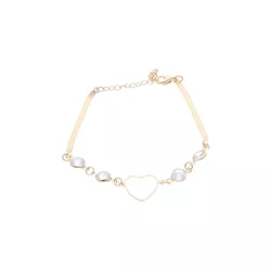 Pulseira Lacraia e Coração com Ponto de Luz Incolo... - Kumbayá Joias