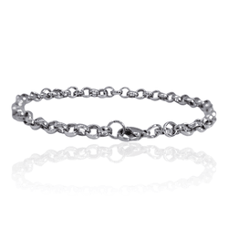Pulseira Elo Português Aço Inoxidável - IPU039900... - Kumbayá Joias