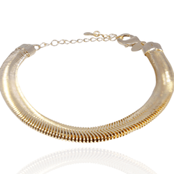 Pulseira Lacraia Banho de Ouro 18K - JPU040200 - Kumbayá Joias