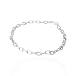 Pulseira Masculina Elo Groumet Pequeno Fino Metal ... - Kumbayá Joias