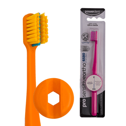 Escova de Dentes Ortodôntica Powerdent Pro Sensitive Ortho - 2162 - Grupo PDHB - Loja Virtual