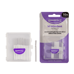 Escova Interdental Powerdent Ultra Fina 2mm - 1234 - Grupo PDHB - Loja Virtual