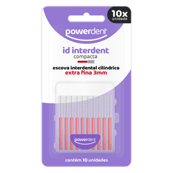 Escova Interdental Powerdent Extra Fina 3mm - 1236 - Grupo PDHB - Loja Virtual