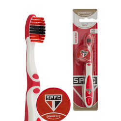 Escova de dente Powerdent Torcedor São Paulo - 1284 - Grupo PDHB - Loja Virtual