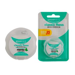 Fio dental Powerdent Classic Floss Econômico - 75 m - 2232 - Grupo PDHB - Loja Virtual