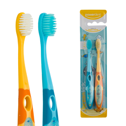 Escova de dente infantil Powerdent Ocean Kids - Kit com 2 un - 230 - Grupo PDHB - Loja Virtual