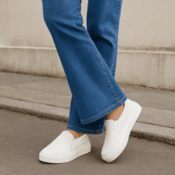 Tênis Slip On Couro Premium Confort Branco 1200 - 204 - USE PDK SHOES