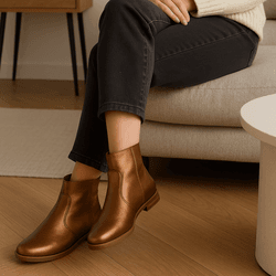 Bota Cano Baixo Couro Legitimo Premium Confort Ouro Velho 9999 - 103 - USE PDK SHOES