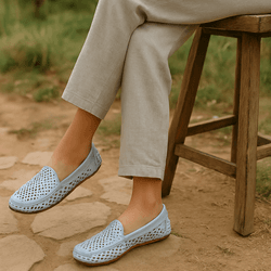 Mocassim Couro Premium Plume Laser Céu 6000 - 239 - USE PDK SHOES