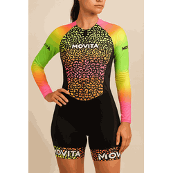 MACAQUINHO BIKE PRETO- MOVITÁ- MOD ONÇA COLORIDO -... - PEDALA BIKE BRASIL