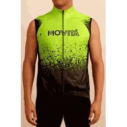 CORTA VENTO COLETE BIKE - MOVITÁ- MOD VERDE/PRETO ... - PEDALA BIKE BRASIL