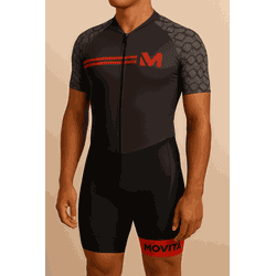 MACAQUINHO BIKE GEL TECH- MOVITÁ- MOD VERMELHO/PRE... - PEDALA BIKE BRASIL