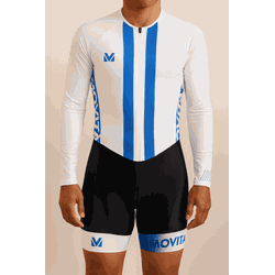 MACAQUINHO BIKE - MOVITÁ- MOD BRANCO/LISTRA AZUL -... - PEDALA BIKE BRASIL