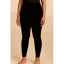 CALÇA LEGGING AVELUDADA- MOD PRETO AVELUDADO - 329 - PEDALA BIKE BRASIL