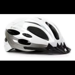 CAPACETE ABSOLUTE NERO BCO/PRATA, G - PEDAL PRÓ Bike Shop