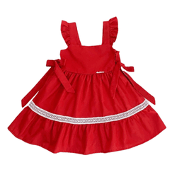 Vestido Navy Vermelho - Petit Papillon Bebê & Criança