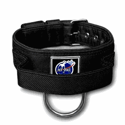 COLEIRA TÁTICA 5cm COM ALÇA preta - 1303 - PETSPACE