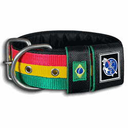 COLEIRA REGGAE 5cm - 058 - PETSPACE