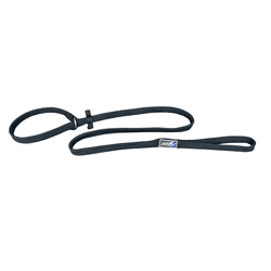Guia unificada corda chata 22mm preta - 079 - PETSPACE