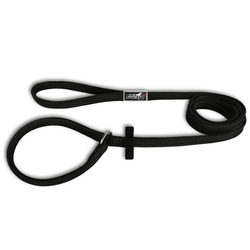 Guia unificada corda chata 22mm preta - 079 - PETSPACE