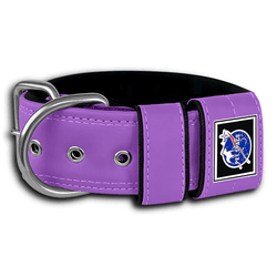 COLEIRA SUPERCONFORT 5cm roxo com preto - 810 - PETSPACE