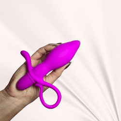 Plug Anal com Vibro - Taylor - 10 Vibrações - ( Á ... - Pimenta Angelical 