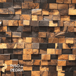 MOSAICO PEDRA FERRO TELADO 50X30 5CMXCURTO - Piso de Pedra Osasco