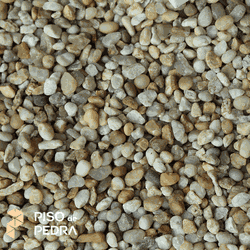 Seixos de Rio Pequeno Areia - 40KG - Piso de Pedra Osasco