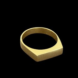 Anel Chapa Lisa - Banhado a Ouro 18K - ANEL-CL-00... - P.O Joias