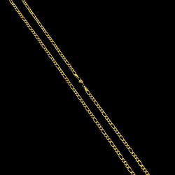 Corrente 3 por 1(3mm)- Banhado a Ouro 18K(3mm) - ... - P.O Joias