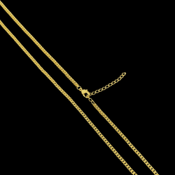 Corrente Elo Cadeado(2,5mm) - Banhado a Ouro 18K -... - P.O Joias