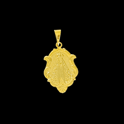 Pingente Nossa Senhora Aparecida - Banhado a Ouro ... - P.O Joias
