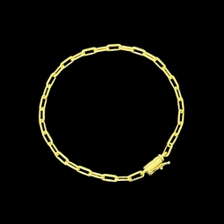 Pulseira Cartier(4mm) -Fecho Canhão-Banhado a Ouro... - P.O Joias