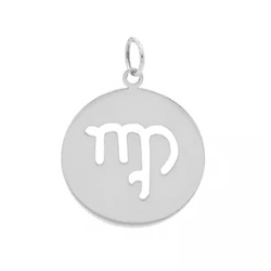 Pingente De Prata 925 Signo Virgem - 900149 - Desejo de Prata ®️