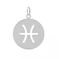 Pingente De Prata 925 Signo Peixes - 900150 - Desejo de Prata ®️