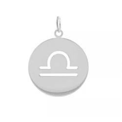 Pingente De Prata 925 Signo Libra - 900151 - Desejo de Prata ®️