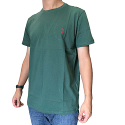 Camiseta Masculina Austin - Verde Militar - 19394 - PROTEC HORSE - A LOJA DOS GRANDES CAMPEÕES