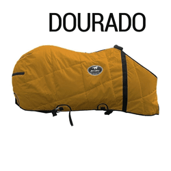 Capa de Frio Boots Horse Forrada Simples - Dourado... - PROTEC HORSE - A LOJA DOS GRANDES CAMPEÕES