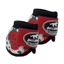 Cloche Boots Horse - Estampa 26 / Velcro vermelho ... - PROTEC HORSE - A LOJA DOS GRANDES CAMPEÕES