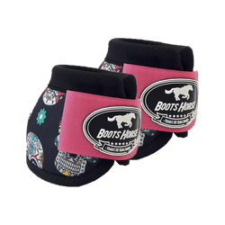 Cloche Boots Horse - Estampa 28 / Velcro rosa - 14... - PROTEC HORSE - A LOJA DOS GRANDES CAMPEÕES