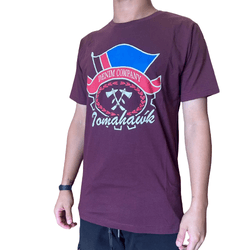 CAMISETA MASCULINA TOMAHAWK - VINHO - AZUL/VERMELH... - PROTEC HORSE - A LOJA DOS GRANDES CAMPEÕES